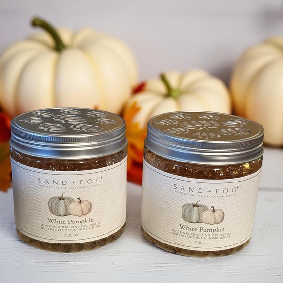 Sand & Fog Other - Sand & Fog NWT White Pumpkin Scent Odor Neutralizing Gel Beads Qty of 2 9.35 Oz